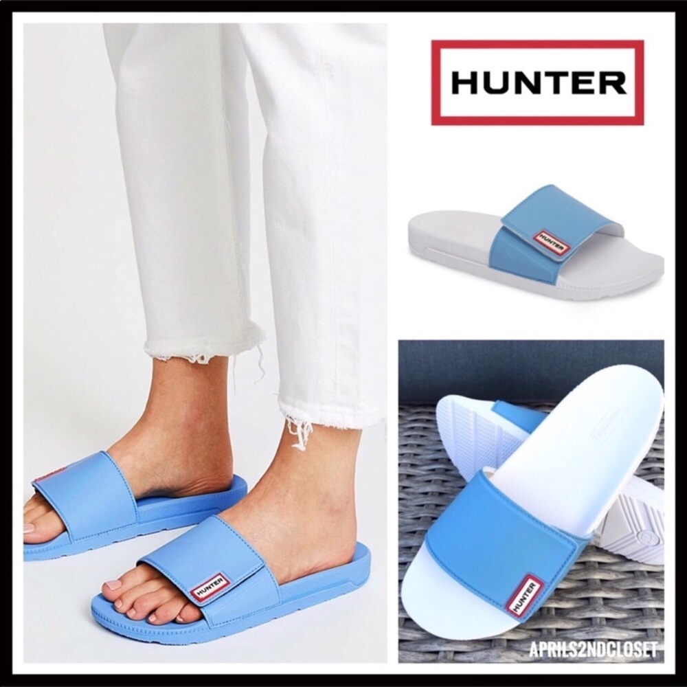 HUNTER SLIDES SANDALS SPORT FLATS SLIP ONS - Picture 8 of 8